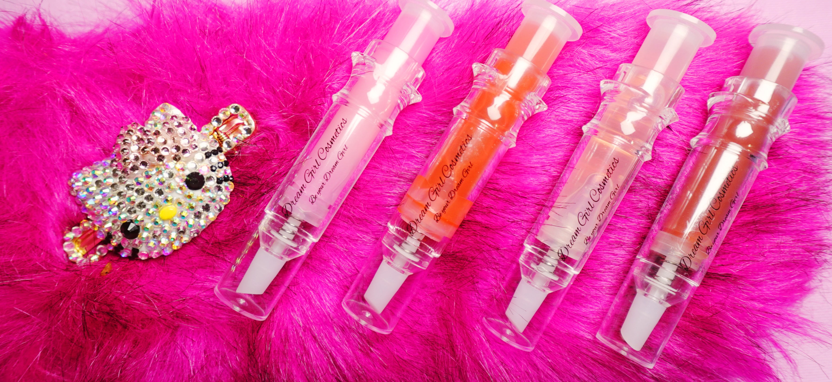 DreamGirl Kiss Collection: Cherry, Sugar, Cotton Candy & Plum Lip Plumpers